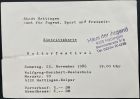 22.11.1986 Hattingen - Ticket