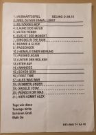 21.04.2018 Peking - Setlist