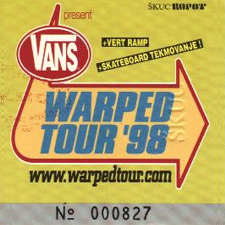 Vans Warped Tour / Festivals Tourposter